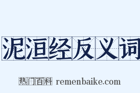 泥洹经反义词是什么意思的图片